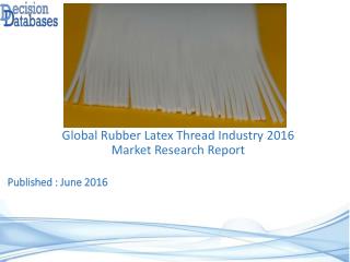 Rubber Latex Thread Market : International Industry Analysis