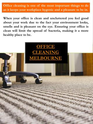 Office Cleaning Services Melbourne