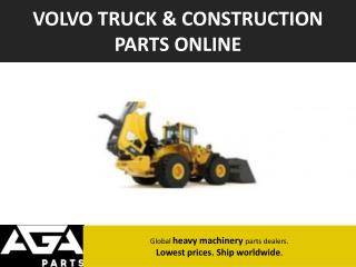 Volvo Construction Equipment Parts Dealer – AGA Parts