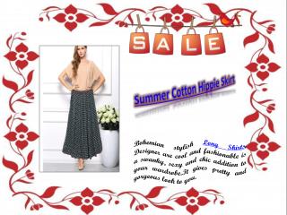 Summer Cotton Hippie Skirt