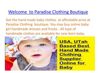 Buy Online Cheap Handmade Baby Clothes for Newborn Babies