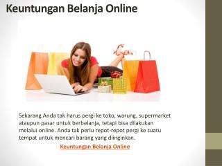 5 Keuntungan Belanja Online