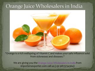 Orange Juice Wholesalers in India