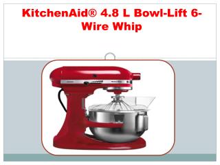 KitchenAid® 4.8 L Bowl-Lift 6-Wire Whip