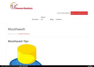 Mouthwash Tips By Florence Dentistry