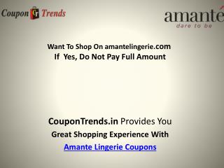 Amante Coupons