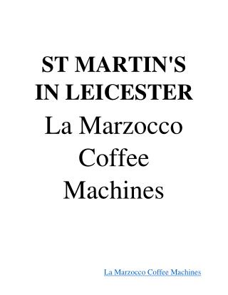Expobar Coffee Machines