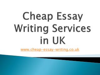 Dissertation Writing Services | Cheap Essay Writing UK