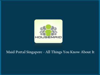 Looking For Maid In Singapore