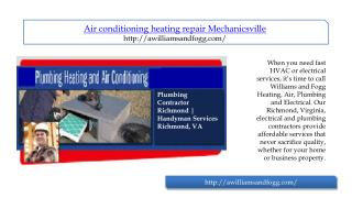 air conditioning heating repair mechanicsville