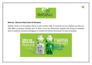 Belseva : Boisson Detox Sève De Bouleau