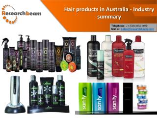 Hair Industry in Australia - report