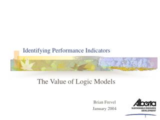 Identifying Performance Indicators