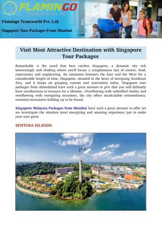 Visit Most Attractive Destination with Singapore Tour Packages