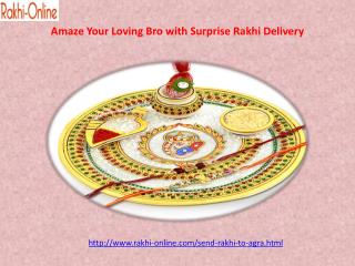 Amaze Your Loving Bro with Surprise Rakhi Delivery in Agra