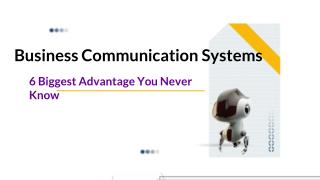 Advantages That Can Be Reaped By Smart Business Communication Systems