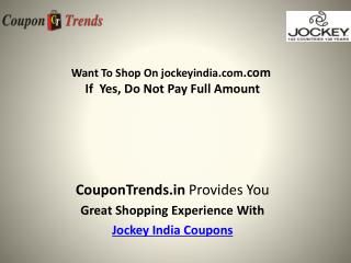 Jockey India Coupons