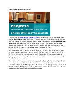 Energy Efficient Housing NH