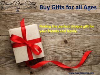 Buy Gifts for all Ages from Music Box Attic