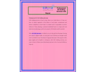 Professional 2D Drafting Services with Rayvat