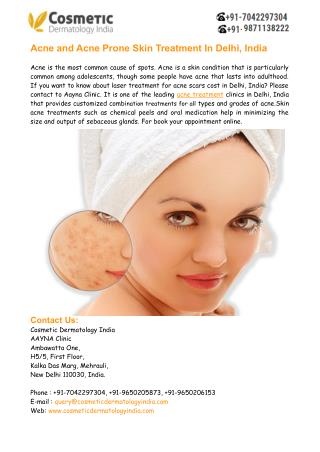 Skin Acne Treatment in Delhi India