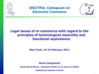 UNCITRAL Colloquium on Electronic Commerce