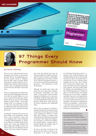 97 Things Every Programmer Should Know