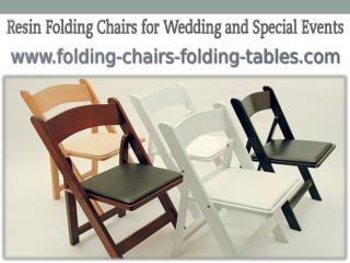 Resin Folding Chairs for Wedding and Special Events