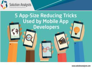 5 App Size Reducing Tricks Used by Mobile App Development Companies