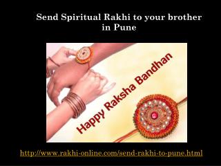 Send spiritual rakhi to your brother in pune