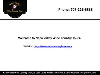 Private wine tours sonoma