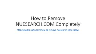How to remove nuesearch.com completely