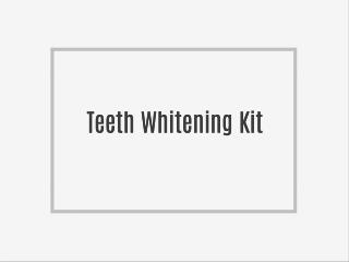 What does Teeth whitening involve?