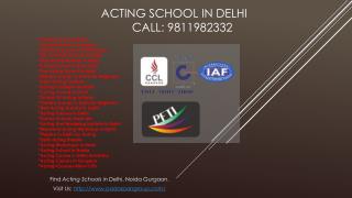 Acting School in Delhi, Acting Course After 12th, Acting Course in Delhi University, Best Colleges For Theater and Drama