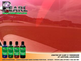 Pearl Nano Coatings with long lasting results in car care