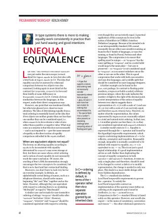 Unequal Equivalence