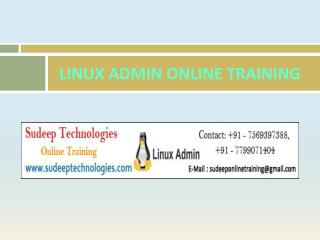 Best Linux admin Online Training in Hyderabad