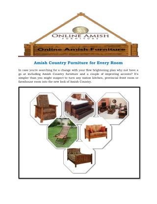 Amish Country Furniture for Every Room