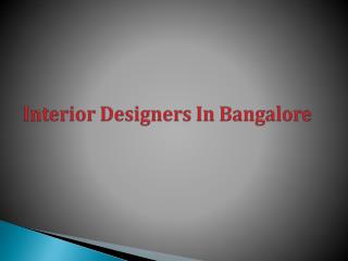 Interior Decorator Services in Bangalore
