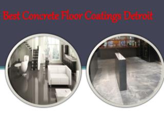 Best Concrete Floor Coatings Detroit