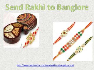 Amaze your Brother by sending Online Rakhi in Banglore