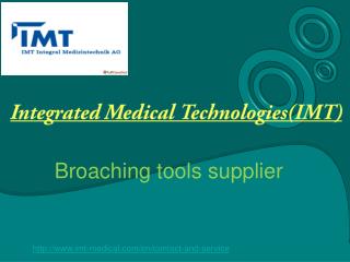 Broaching tools at IMT