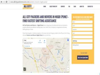 All City Packers and Movers in Nigdi (Pune) – Find fastest shifting assistance