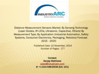Distance Measurement Sensors Market: heavily invested by North America for industrial and defense applications.
