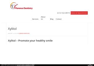 Xylitol – Promote your Healthy Smile