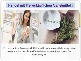 Handel mit freiverkäuflichen Arzneimitteln