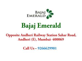 2, 3 BHK Apartments in Bajaj Emerald Mumbai – Investors Clinic