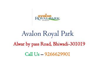 2,3BHK Low Price Flats in Avalon Royal Park Bhiwadi – Investors Clinic