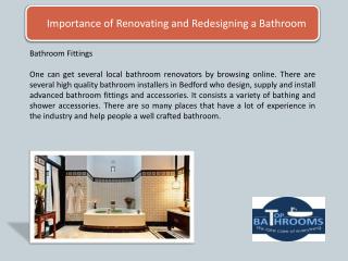Importance of Renovating and Redesigning a Bathroom