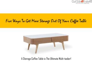 5 Ways to Get More Storage Out of Your Coffee Table